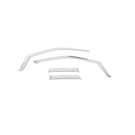 Putco 15-C F150 SUPER CAB 4PC ELEMENT CHROME WINDOW VISORS(IN CHANNEL/TAPE O 480067